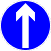 Road Sign Ahead Only